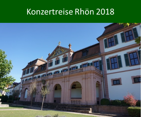 Konzertreise Rhön 2018